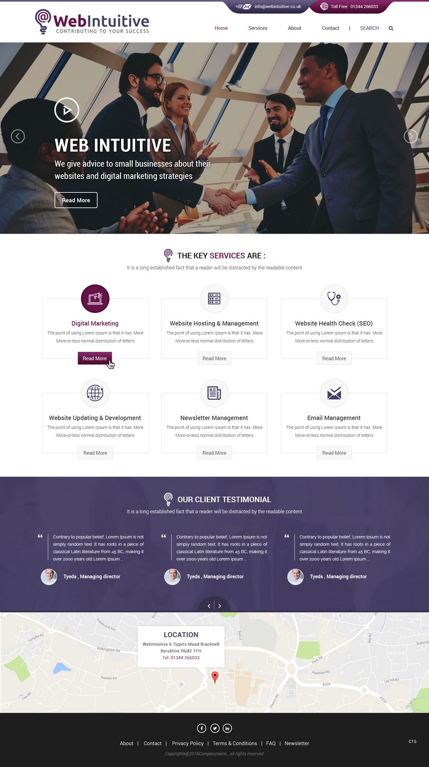 Web Design by pb for WebIntuitive | Design #12015192