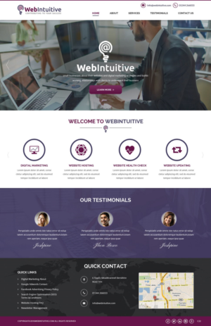 Web Design by pb for WebIntuitive | Design: #12015197