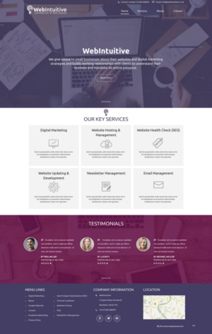 Web Design by pb for WebIntuitive | Design: #12015198