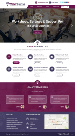 Web Design by pb for WebIntuitive | Design: #12015199