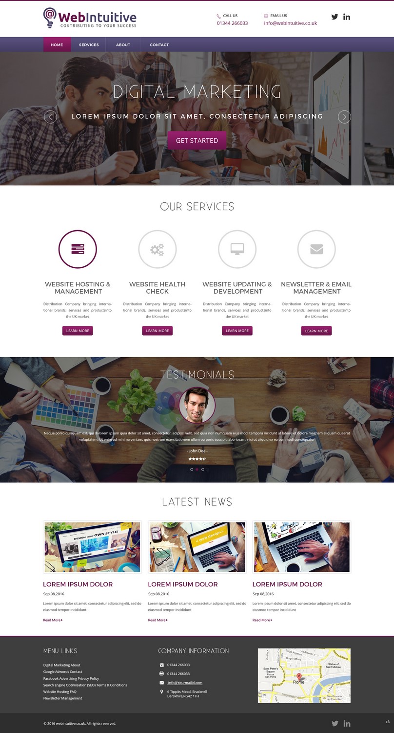 Web Design by pb for WebIntuitive | Design #12016121