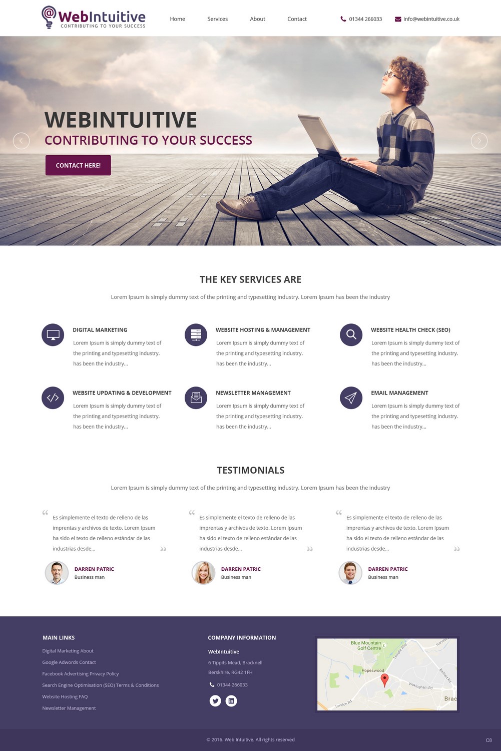 Web Design by pb for WebIntuitive | Design #12016122