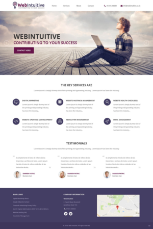 Web Design by pb for WebIntuitive | Design: #12016122