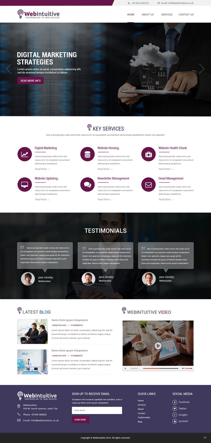 Web Design by pb for WebIntuitive | Design #12016123