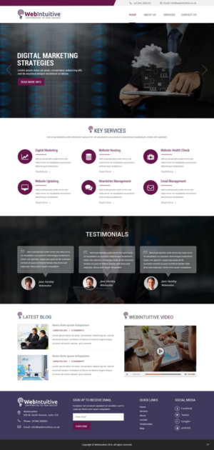 Web Design by pb for WebIntuitive | Design: #12016123