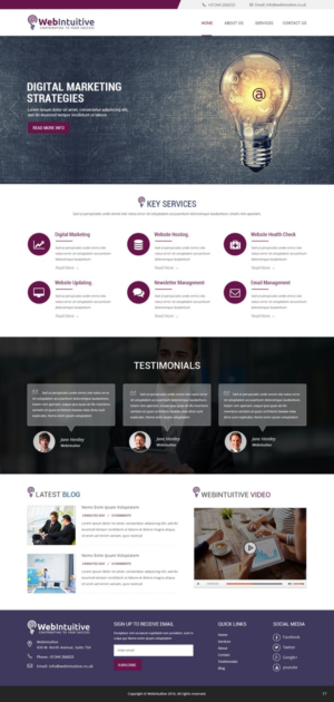 Web Design by pb for WebIntuitive | Design: #12016124
