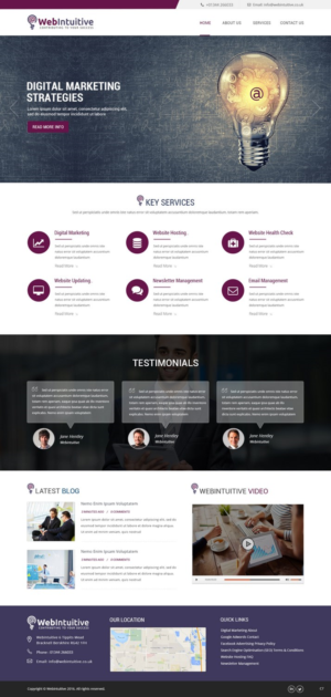 Web Design by pb for WebIntuitive | Design: #12023651