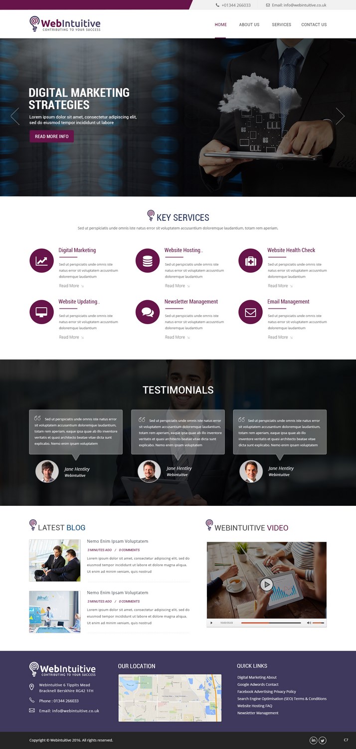 Web Design by pb for WebIntuitive | Design #12023656