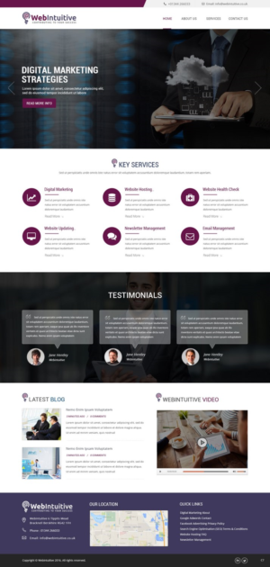 Web Design by pb for WebIntuitive | Design: #12023656