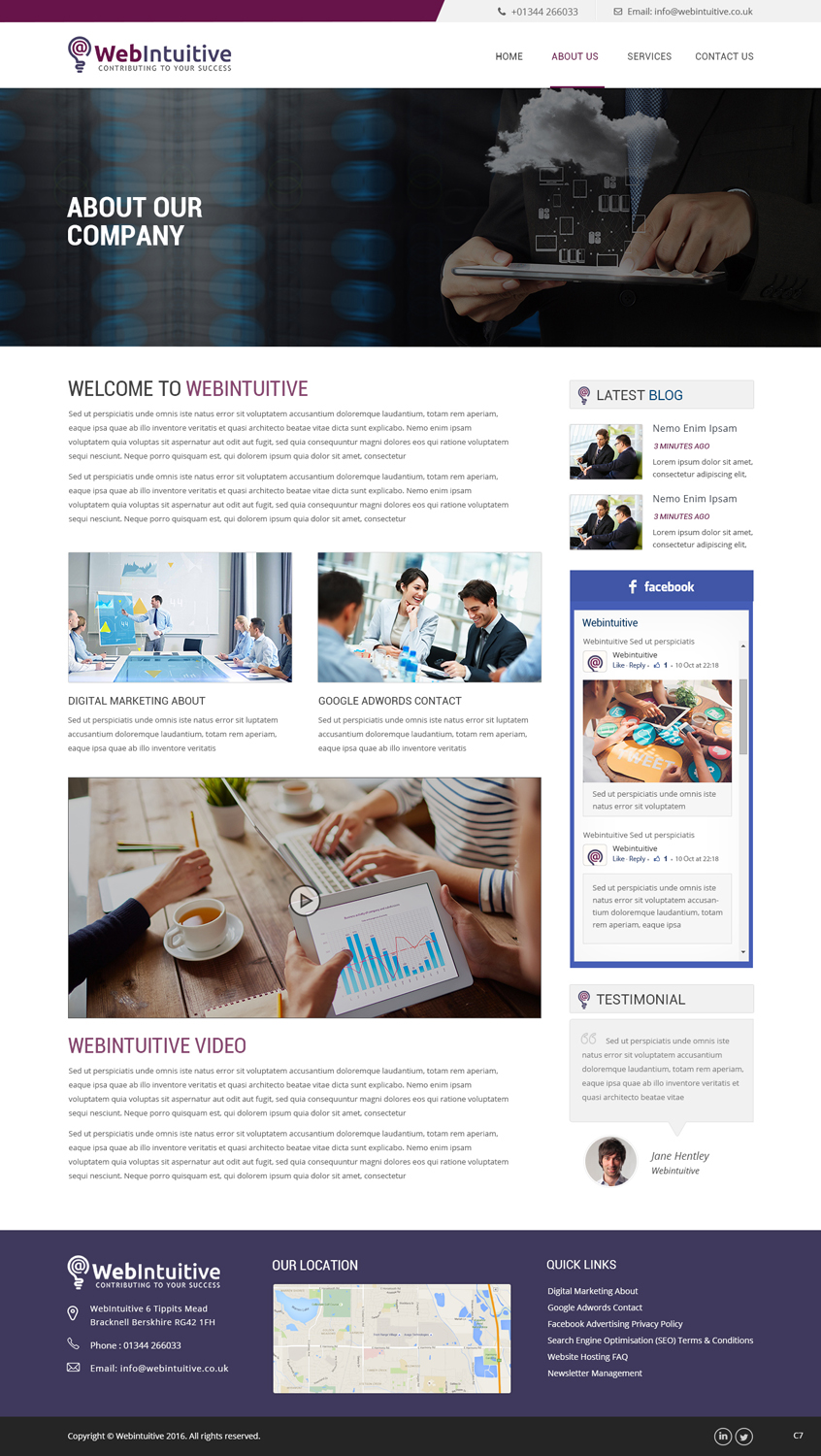 Web Design by pb for WebIntuitive | Design #12132053