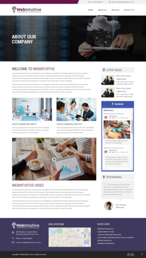Web Design by pb for WebIntuitive | Design: #12132053
