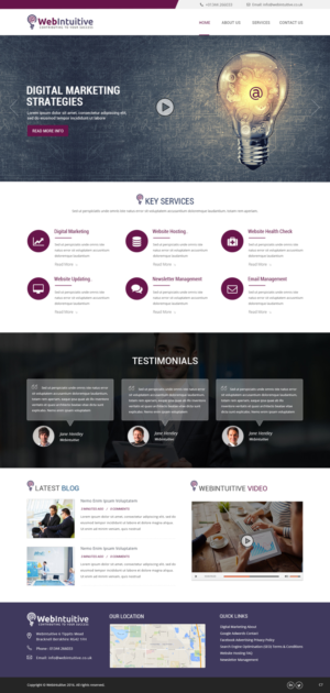 Web Design by pb for WebIntuitive | Design: #12132054