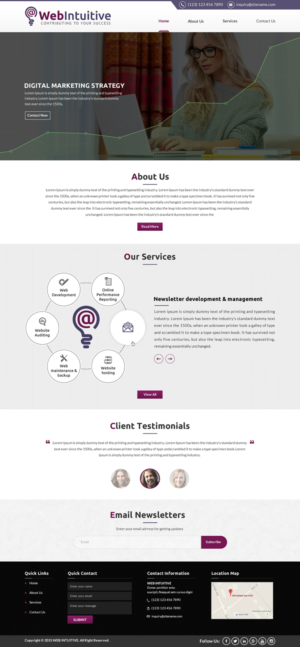 Web Design by Sbss for WebIntuitive | Design: #12025629