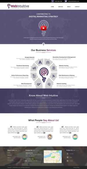 Web Design by Sbss for WebIntuitive | Design: #12144795