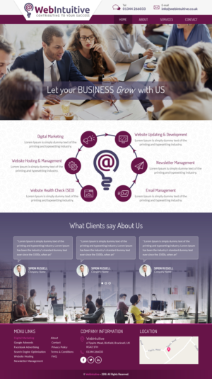 Web Design by rightway for WebIntuitive | Design: #12013807