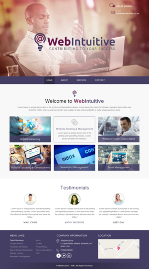 Web Design by rightway for WebIntuitive | Design: #12013831