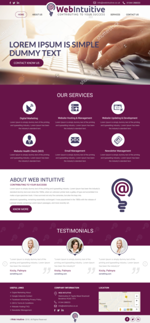 Web Design by rightway for WebIntuitive | Design: #12013841