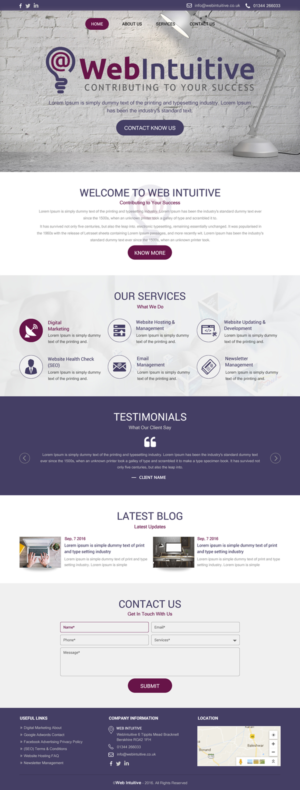 Web Design by rightway for WebIntuitive | Design: #12013856