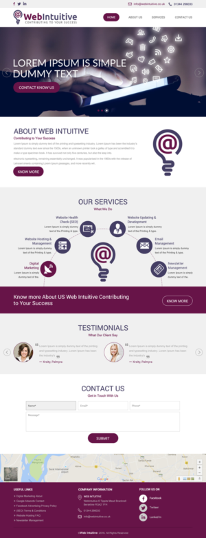 Web Design by rightway for WebIntuitive | Design: #12013858