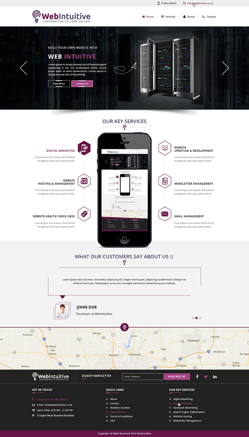 Web Design by Ved Web Services for WebIntuitive | Design #12016011