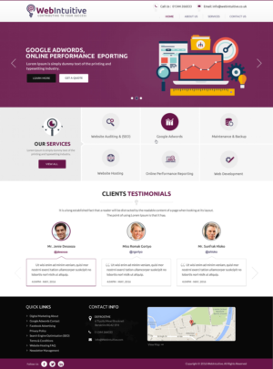 Web Design by pnfnetworkz for WebIntuitive | Design: #12027487