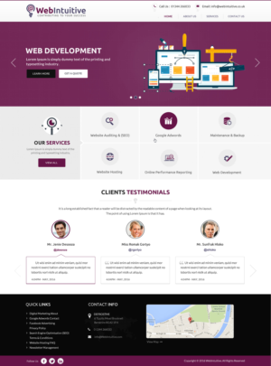 Web Design by pnfnetworkz for WebIntuitive | Design: #12027489