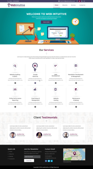 Web Design by pnfnetworkz for WebIntuitive | Design: #12039622