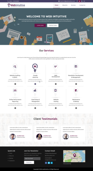 Web Design by pnfnetworkz for WebIntuitive | Design: #12039623