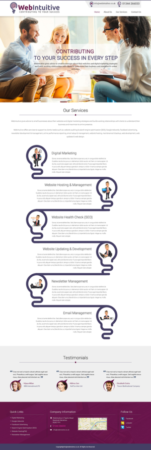 Web Design by Tpith for WebIntuitive | Design #12048826