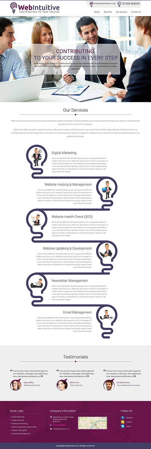 Web Design by Tpith for WebIntuitive | Design #12048827