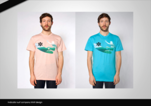 Indicator surf company tshirt design | T-shirt Design by disign