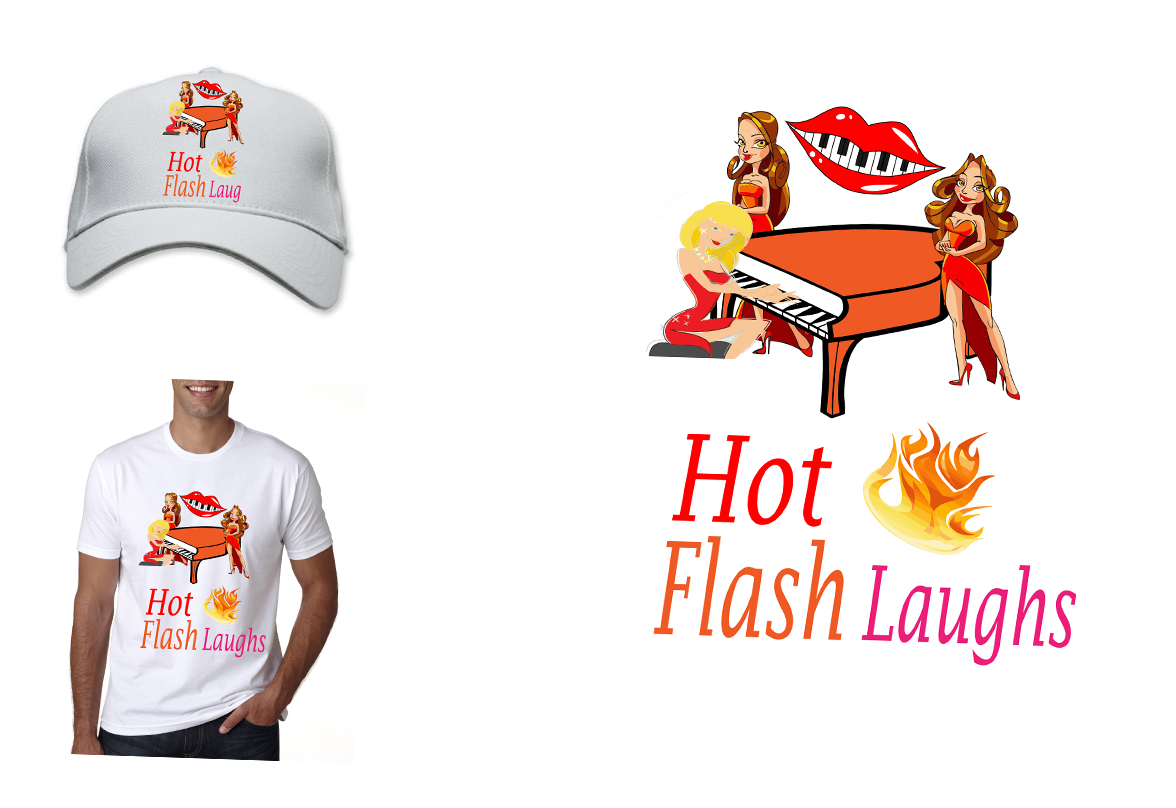 Logo Design by  Nastasoiu Eduard for Hot Flash Laughs | Design #2362464