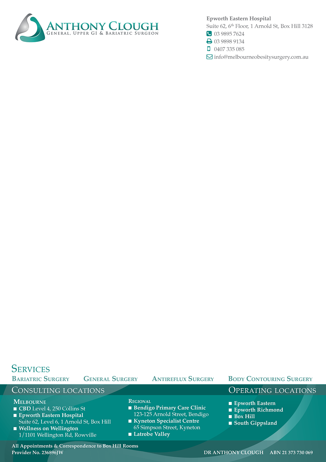 Stationery Design by MagicM for Anthony Clough | Design #11719301