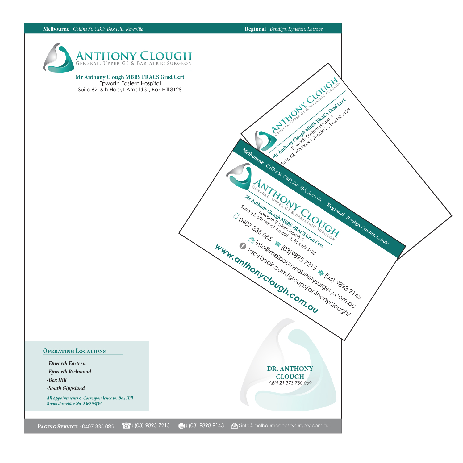 Stationery Design by koolbrick for Anthony Clough | Design #11717404