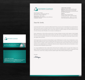 Stationery Design by chandrayaan.creative for Anthony Clough | Design: #11725904
