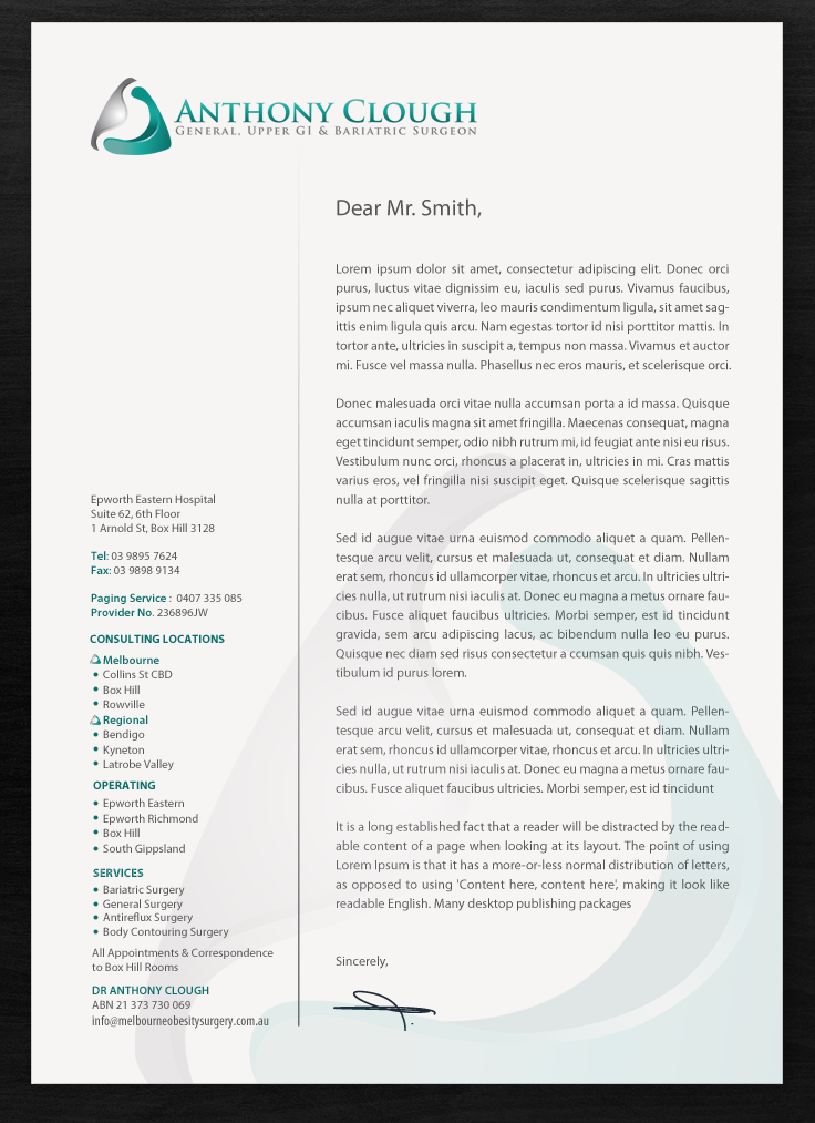 Stationery Design by chandrayaan.creative for Anthony Clough | Design #11887051