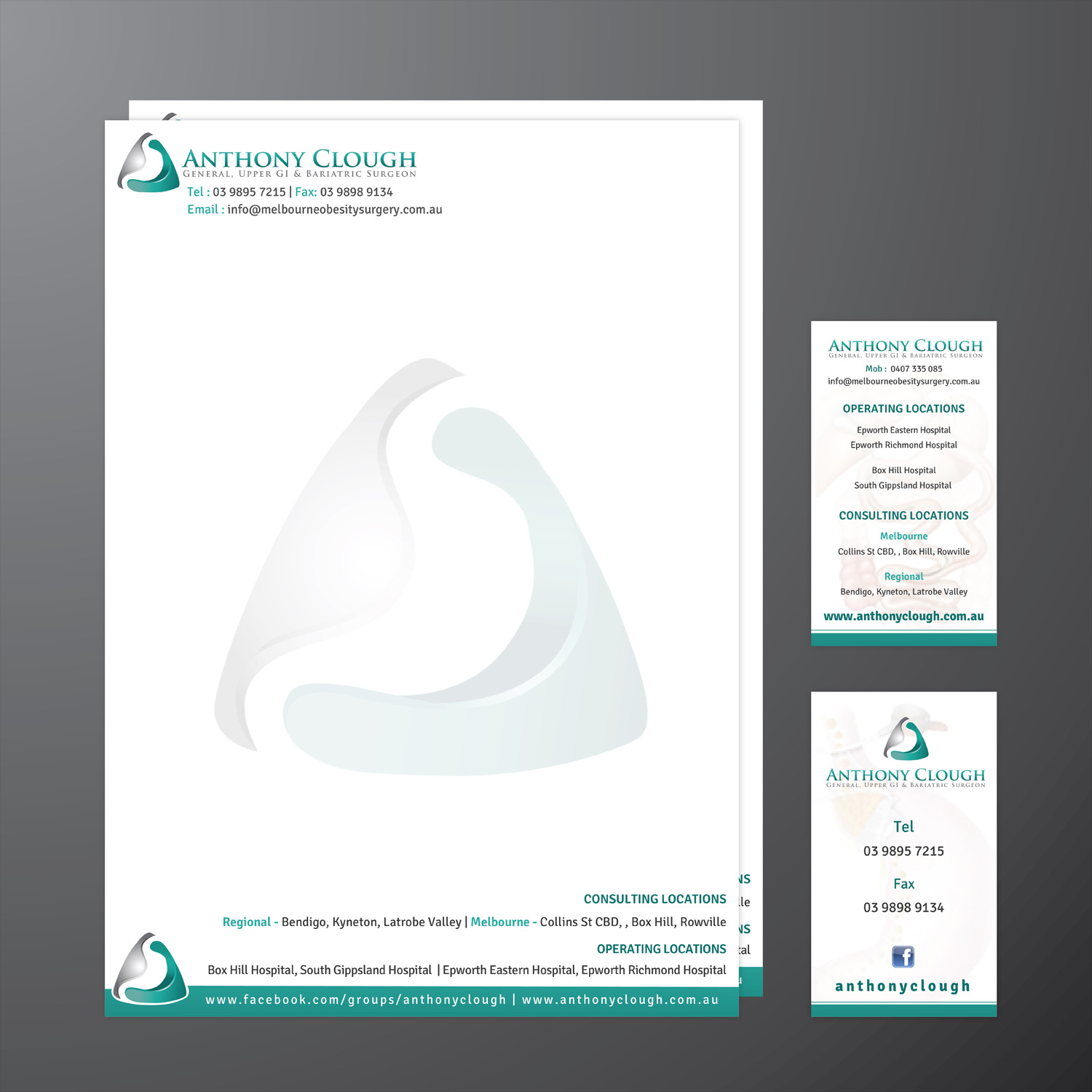 Stationery Design by Creative Jiniya for Anthony Clough | Design #11697183