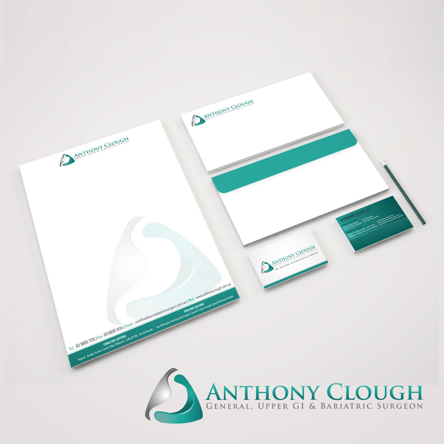 Stationery Design by Creative Jiniya for Anthony Clough | Design #11719589