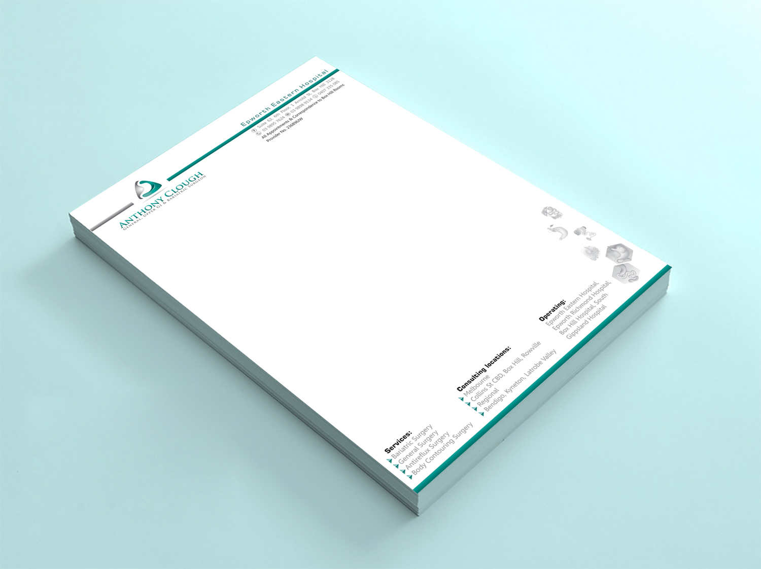 Stationery Design by Petter Goms for Anthony Clough | Design #11763136