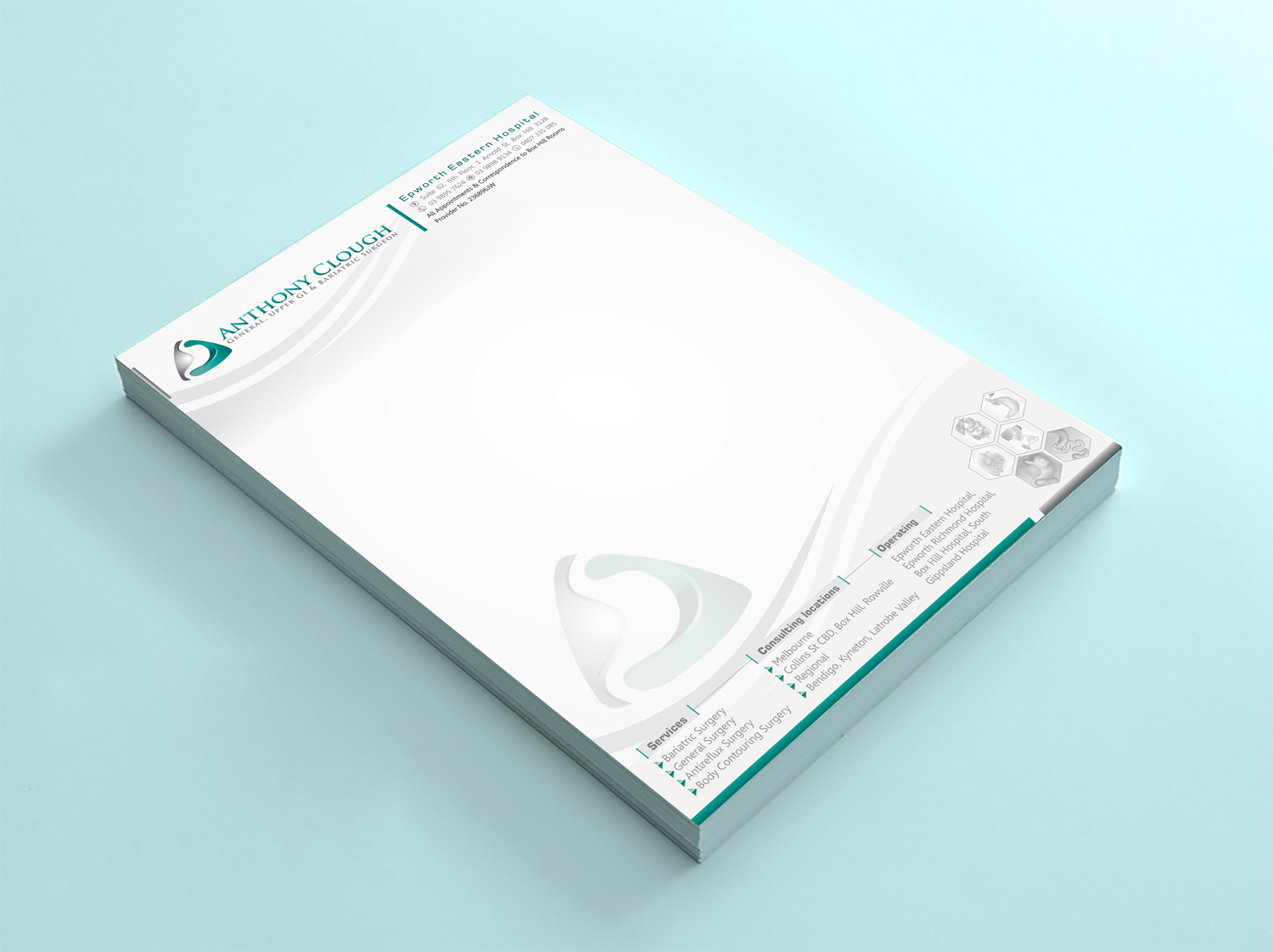 Stationery Design by Petter Goms for Anthony Clough | Design #11765050