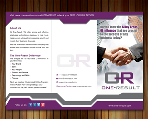 Brochure Design by Sbss for One-Result | Design: #2360097