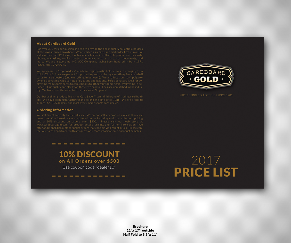 Flyer Design by Nebojsa Aleksic for Cardboard+Gold%2C+Inc. | Design #11708912