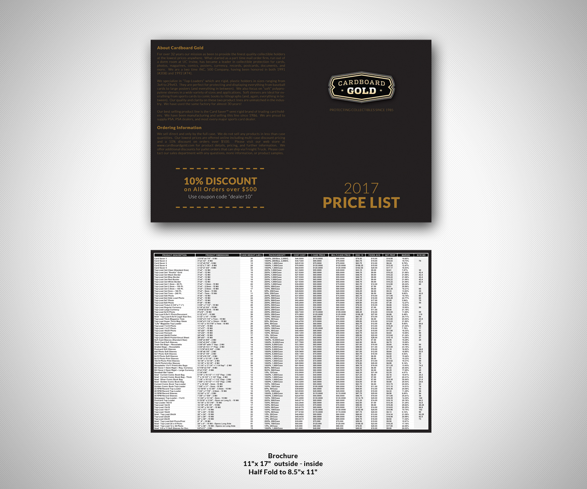 Flyer Design by Nebojsa Aleksic for Cardboard+Gold%2C+Inc. | Design #11708915