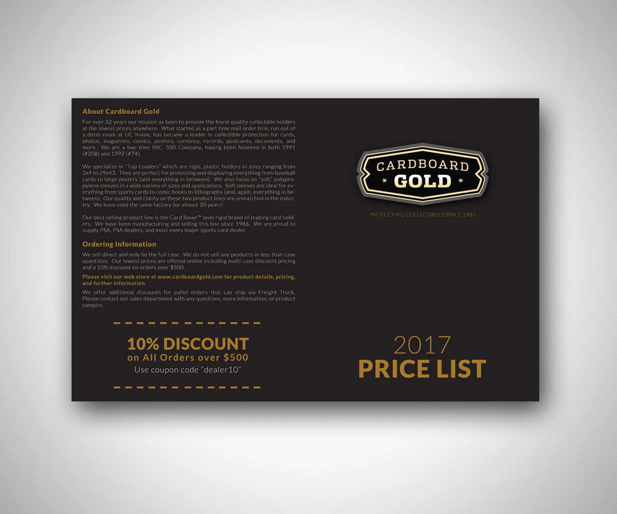 Flyer Design by Nebojsa Aleksic for Cardboard+Gold%2C+Inc. | Design #11719312