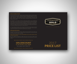 Flyer Design by Nebojsa Aleksic for Cardboard+Gold%2C+Inc. | Design: #11719312