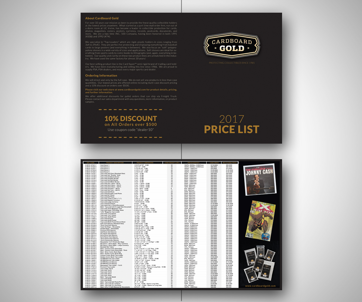 Flyer Design by Nebojsa Aleksic for Cardboard+Gold%2C+Inc. | Design #11719314