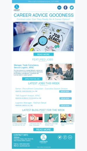 Email Marketing for HR and Career Consulting Company  | Design de Marketing Électronique par Kristina Andonoff
