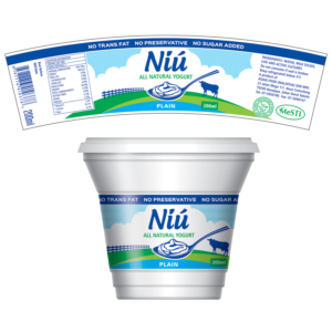 Yogurt product needs a simple yet striking packaging.