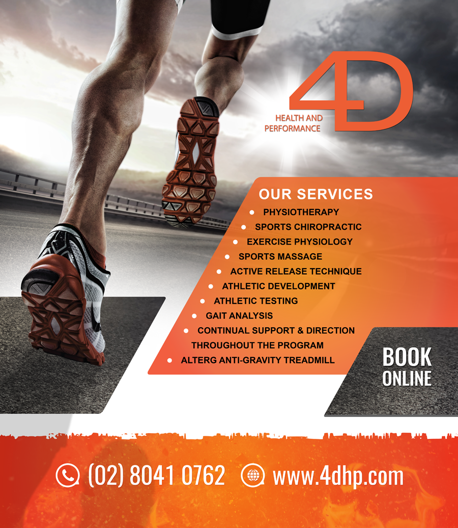 Signage Design by nadhisa87 for 4D Health and Performance | Design #11732724