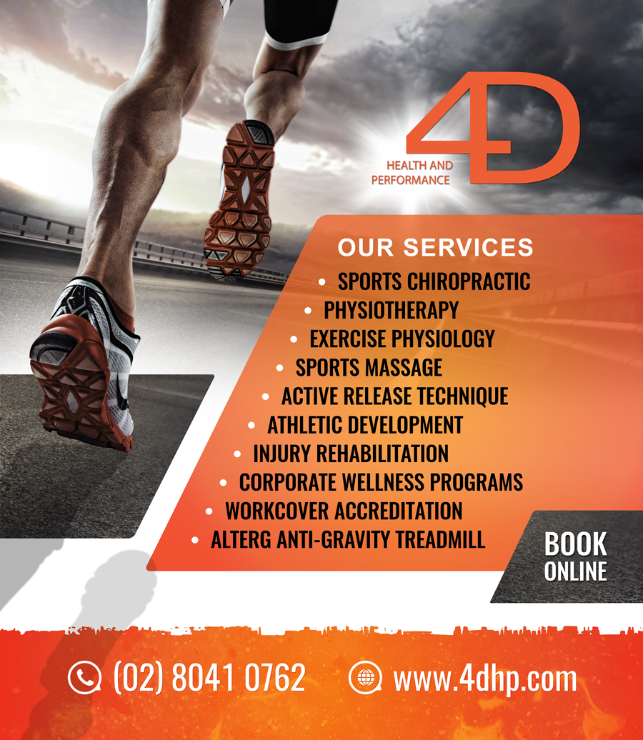 Signage Design by nadhisa87 for 4D Health and Performance | Design #11743477